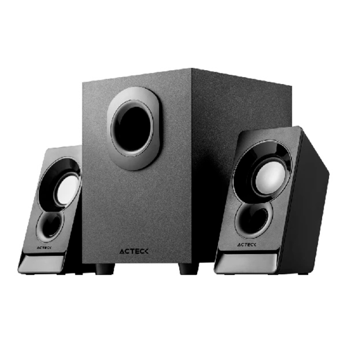Bocina con Subwoofer Acteck Elant ACT AS470, Alámbrico, 2.1 Canales, 6W RMS, 3.5mm, Negro, AC-935241