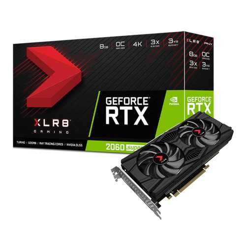 Tarjeta de Video Nvidia GeForce RTX 2060 SUPER, 8GB GDDR6, VCG20608SDFPPB-O, 3 AÑOS DE GARANTIA NACIONAL