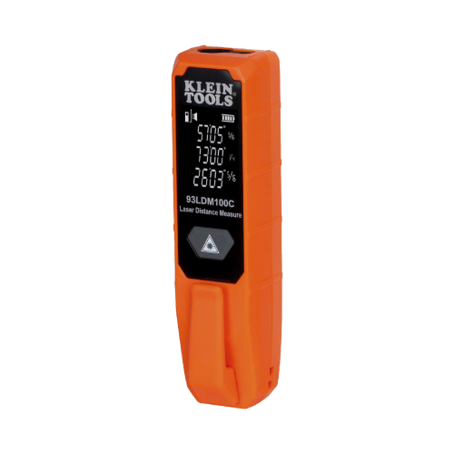 KLEIN TOOLS 93-LDM-100C Medidor Compacto Láser de Distancias. Rango: 5.1 cm a 30.5 m, Opción cm o pulg. o Combinado, Clip para Bolsillo.