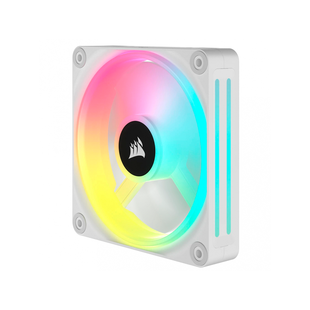 Kit 3 Ventiladores Corsair iCUE Link QX120 RGB, 120mm, 480-2400RPM, Blanco, 3 Ventiladores, CO-9051006-WW - Image 5