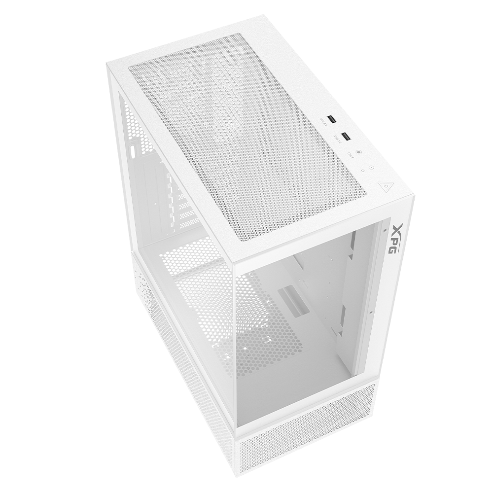 Gabinete Gamer XPG INVADER X Mini, Cristal Templado, Midi Tower, ATX/micro ATX/Mini-ITX, USB 3.2, Sin Fuente, 5 Ventiladores Instalados, Blanco, INVADERXMINIMT-WHCWW - Image 4