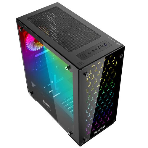 Gabinete Balam Rush Talos, Micro-ATX, Cristal Templado, Led RGB, BR-922968