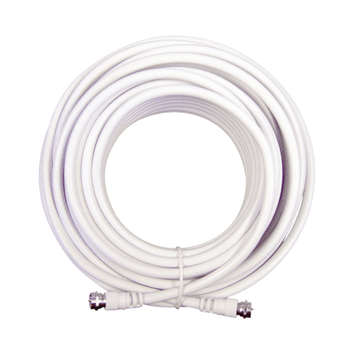 WILSONPRO, WEBOOST 950-650 Jumper Coaxial con Cable Tipo RG-6 en Color Blanco de 15.24 Metros de Longitud y Conectores F Macho en Ambos Extremos. 75 Ohm de Impedancia.