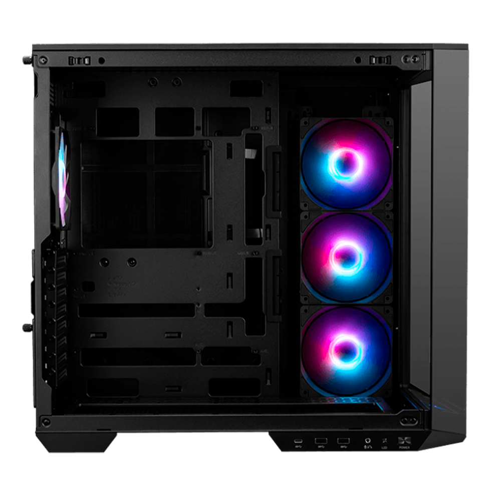 Gabinete MSI MAG PANO 100R PZ, Full-Tower, Micro-ATX/ITX, Cristal, ARGB, USB 3.2, 4 Ventiladores Instalados, Negro, MAG PANO 100R PZ - Image 2