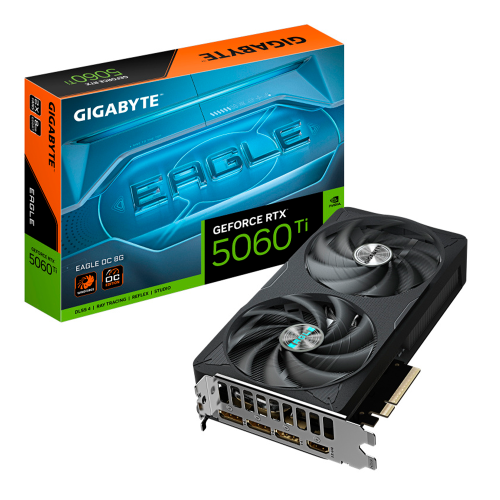 Tarjeta de Video Gigabyte NVIDIA GeForce RTX 5060 Ti EAGLE OC Edition, 8GB, 128-bit GDDR7, PCI Express x16 5.0, GV-N506TEAGLE OC-8GD