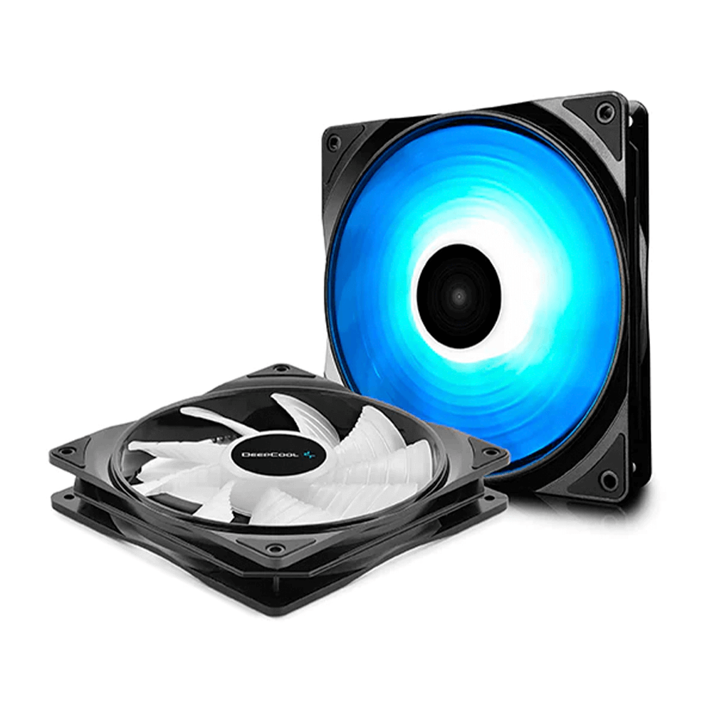 Kit 2 Ventiladores Deepcool RF140, 2x140mm, RGB, DP-FRGB-RF140-2C