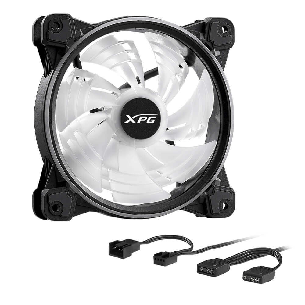 Ventilador para Gabinete XPG Hurricane 140mm, ARGB Led de Doble Anillo, HURRICANE140ARGBPWM-BKCWW - Image 6