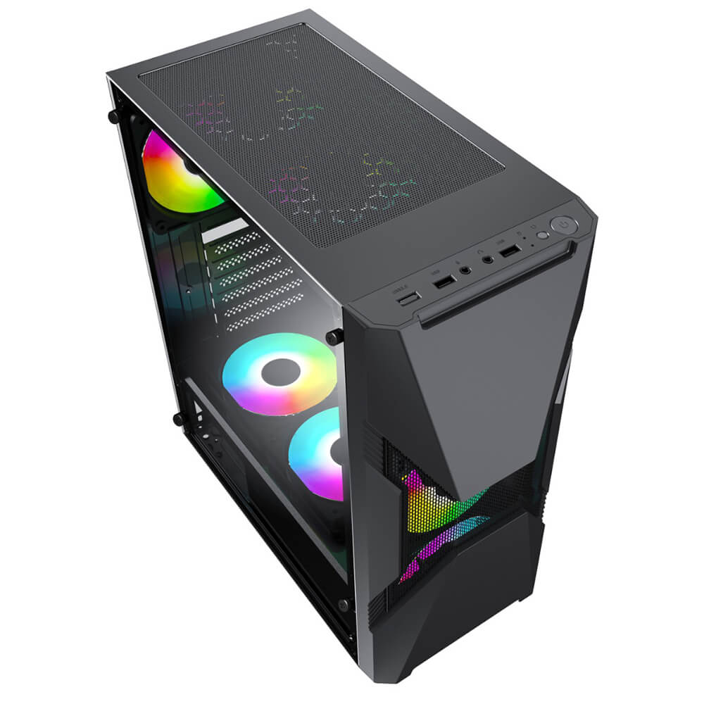 Gabinete Yaguaret Helios RGB, Cristal Templado, ATX, Micro ATX, Mini ITX, USB 3.0, CGHELIOSYGT - Image 2