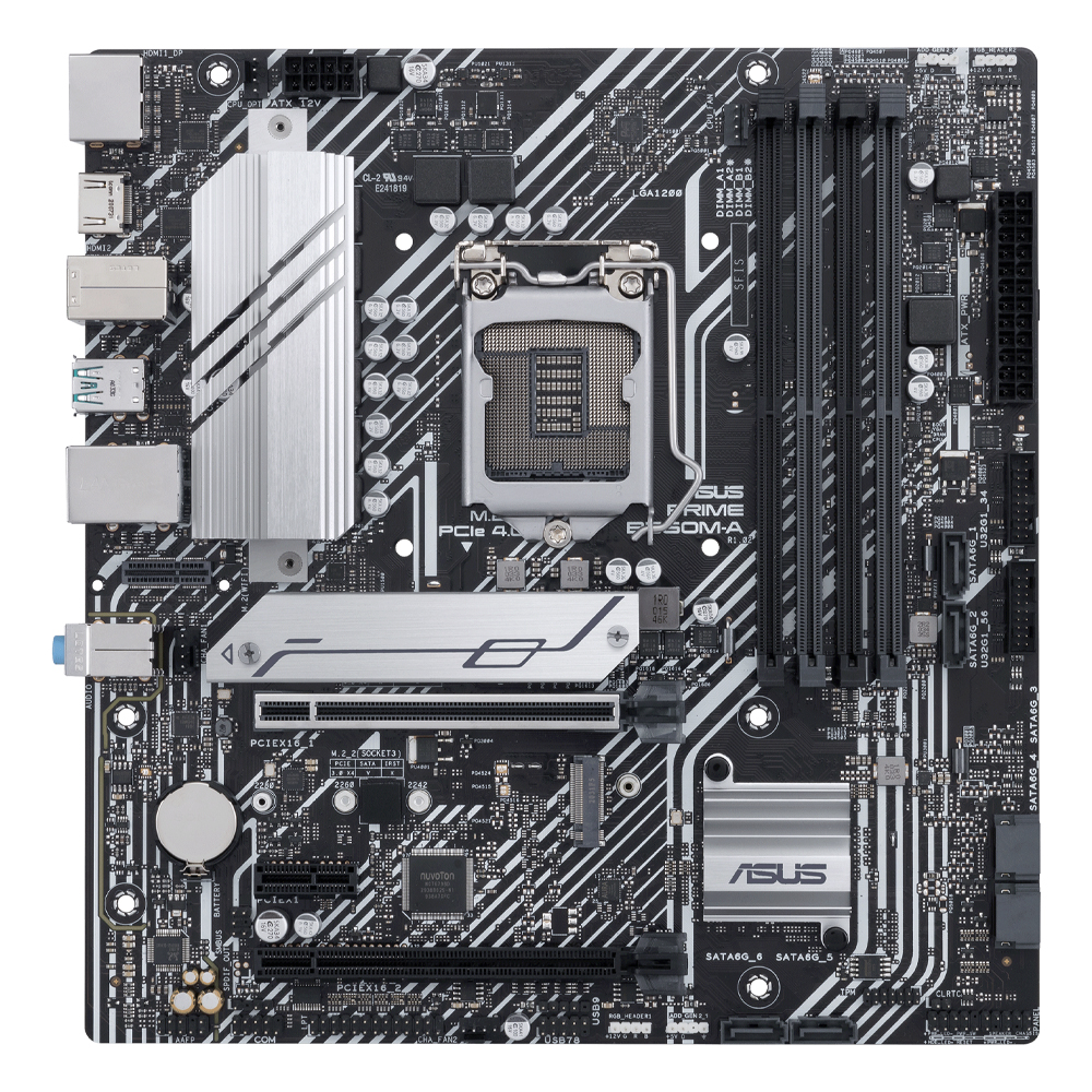 Tarjeta Madre Asus PRIME B560M-A Socket LGA1200 Intel B560 Micro ATX, DDR4, Intel Core 11th Generación / - Image 2
