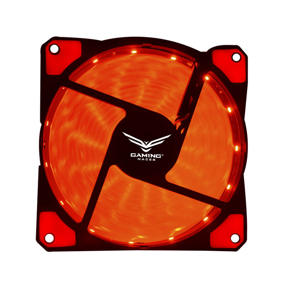 Ventilador Naceb 15LED Rojo 120mm para gabinete NA-0920R - Image 2