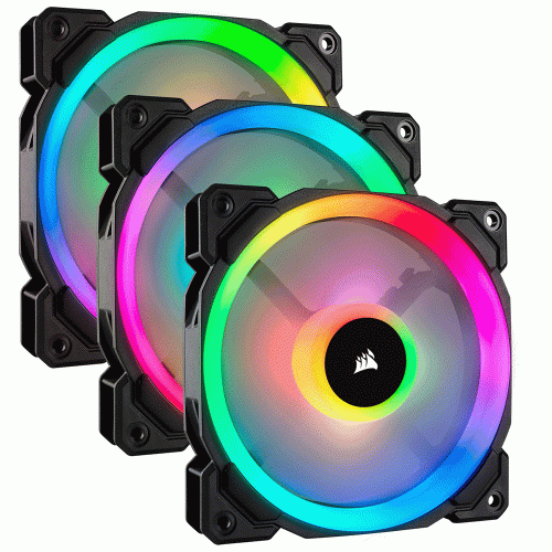 Kit de 3 Ventiladores para Gabinete 120mm con Luz Led RGB Corsair LL120 - CO-9050072-WW/RF, Recertificados