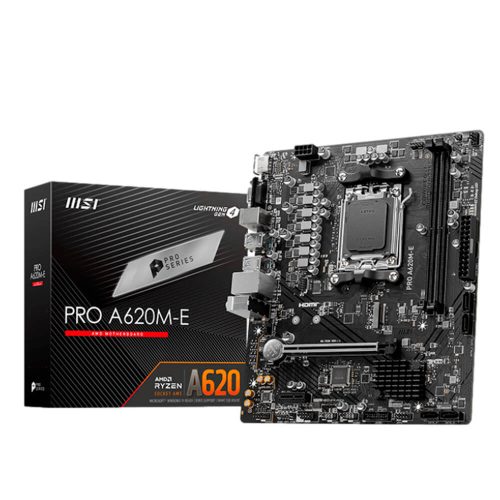 Tarjeta Madre MSI PRO A620M-E, AM5, DDR5, HDMI, VGA, A620M-E