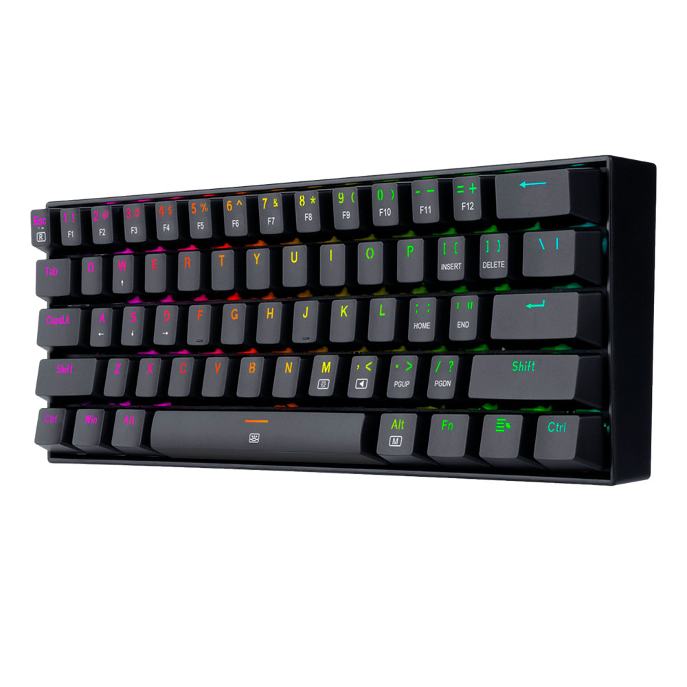 Teclado Gamer DRAGONBORN K630RGB RED, Negro, Alambrico, Led RGB, Ingles, Tenkeyless, Switch Red, Botones Multimedia (FN+) - Image 2