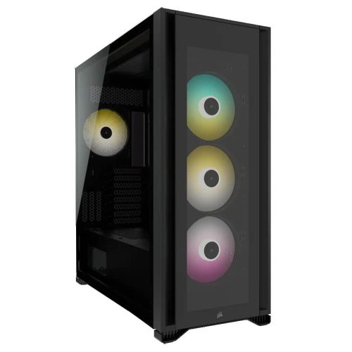 Gabinete Corsair iCUE 7000X RGB, Cristal Templado, Full Tower, ATX, Micro ATX, Mini-ITX, USB 3.0, Sin Fuente, Negro, CC-9011226-WW /