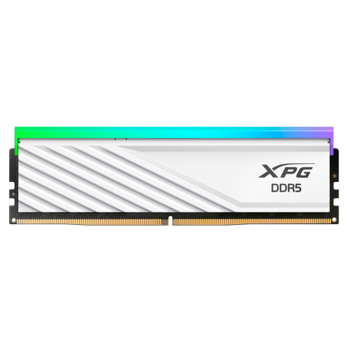 Memoria RAM XPG Lancer Blade RGB DDR5, 6000MHz, 16GB, Non-ECC, CL48, XMP, Blanca, AX5U6000C4816G-SLABRWH XMP/EXPO incompatible con Ryzen 8000 series /MAX. 1 X CLIENTE