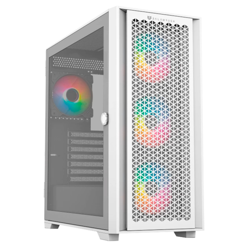 Gabinete Balam Rush Carbono Twin Mate 7000, Midi-Tower, ATX/Micro-ATX/Mini-ITX, USB 3.0/2.0, Sin Fuente, 4 Ventiladores RGB Instalados, Blanco, BR-938808