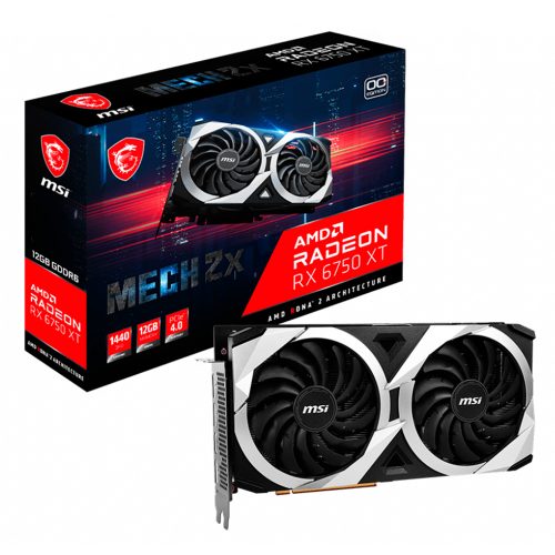 Tarjeta de Video Radeon RX 6750 XT Mech 2X 12GB GDDR6 OC, HDMI, DP, 912-V399-002