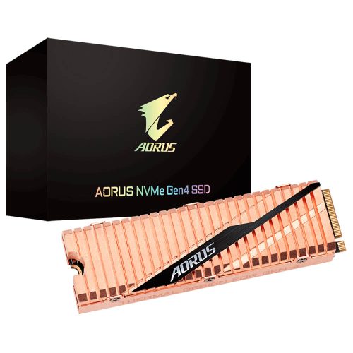 Unidad de estado solido SSD M.2 Nvme PCI-e 4.0, 500GB Gigabyte Aorus - GP-ASM2NE6500GTTD /MAX. 1 X CLIENTE