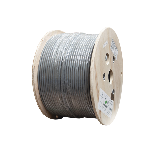 SIEMON 9A6M4-A5 Bobina de Cable Blindado F/UTP de 4 Pares, Z-MAX, Cat6A, Soporte de Aplicaciones 10GBase-T, CM, Color Gris, 305m