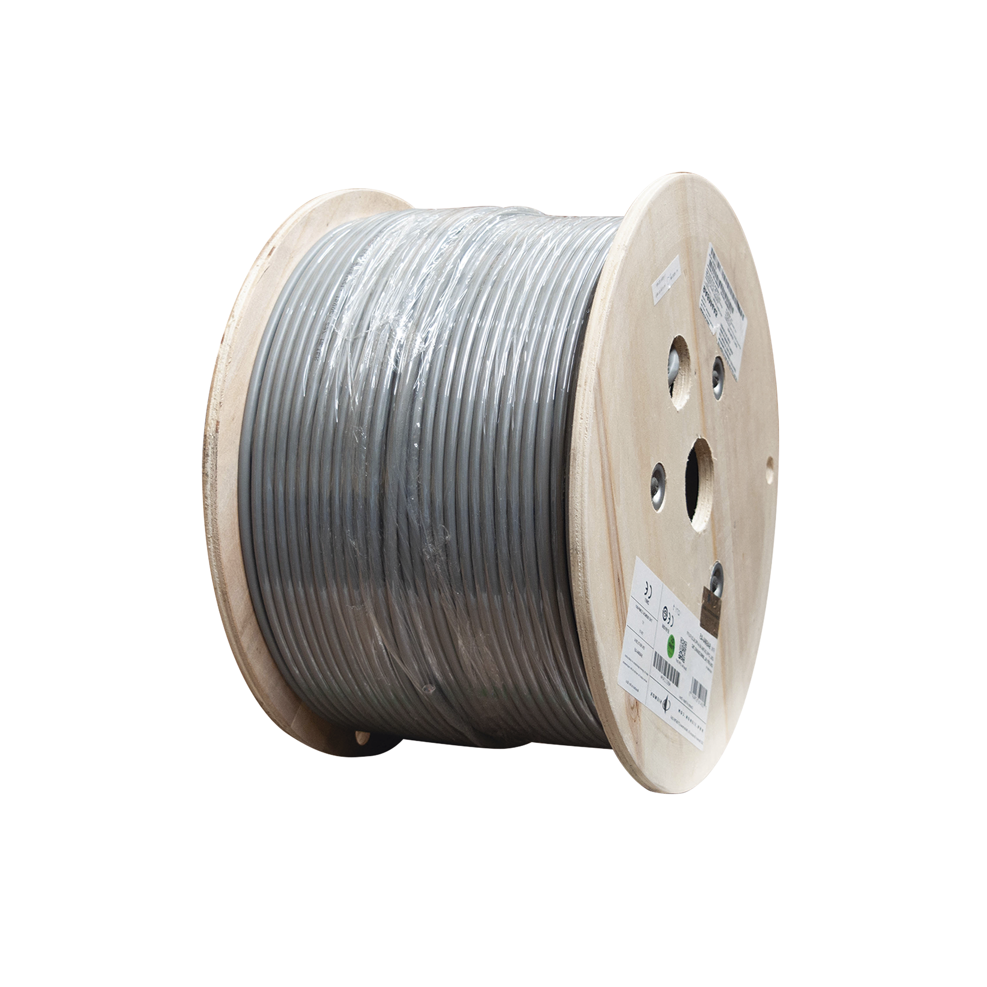 SIEMON 9A6M4-A5 Bobina de Cable Blindado F/UTP de 4 Pares, Z-MAX, Cat6A, Soporte de Aplicaciones 10GBase-T, CM, Color Gris, 305m