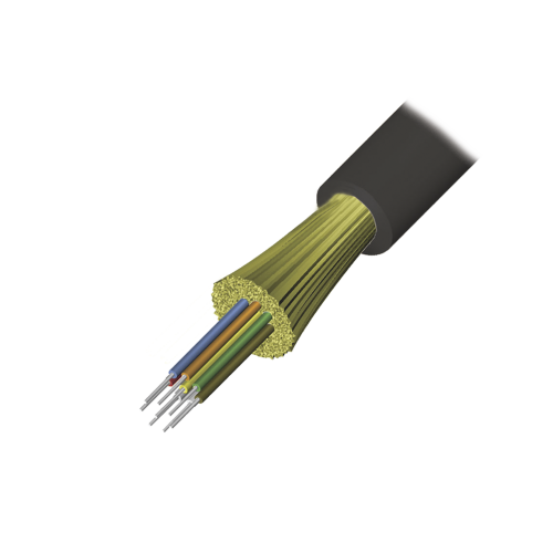 SIEMON 9GG8H004C-E201M Cable de Fibra Óptica de 4 hilos, Interior/Exterior, Loose Tube, No Conductiva (Dieléctrica), LS0H, Monomodo OS1/OS2 9/125, 1 Metro