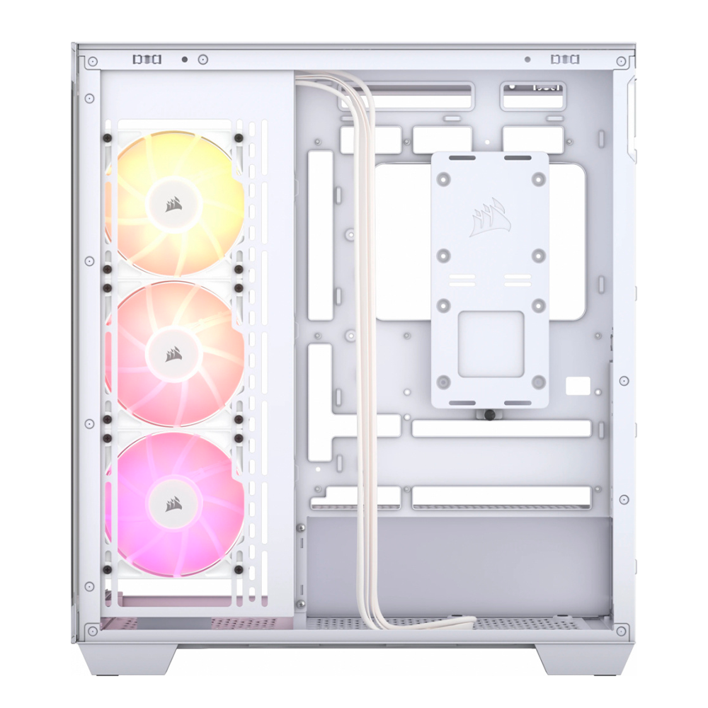 Gabinete Corsair 3500X ARGB, Midi-Tower, Mini-ITX/Micro-ATX/ATX/E-ATX, USB 3.2, Sin Fuente, 3 Ventiladores RS120 RGB Instalados, Blanco, CC-9011279-WW - Image 5