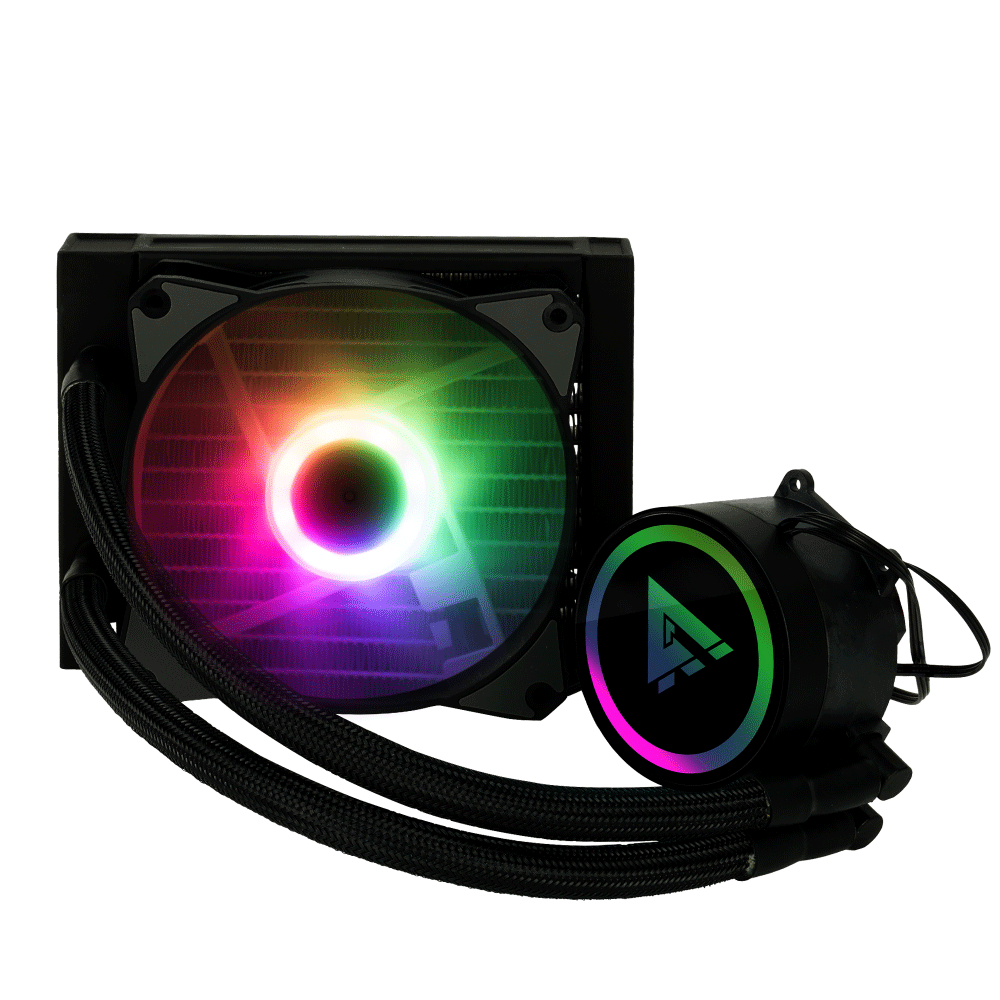 Sistema de Enfriamiento Liquido AIO Game Factor LQG500 120mm RGB Intel y Amd (Listo para Ryzen e Intel 1700)