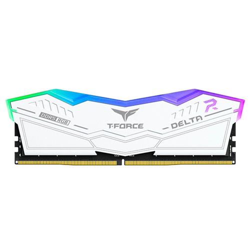 Memoria RAM Team Group T-Force Delta RGB DDR5, 5600MHz, 32GB, Non-ECC, CL36, Blanco, FF4D532G5600HC36B01 /MAX. 1 X CLIENTE