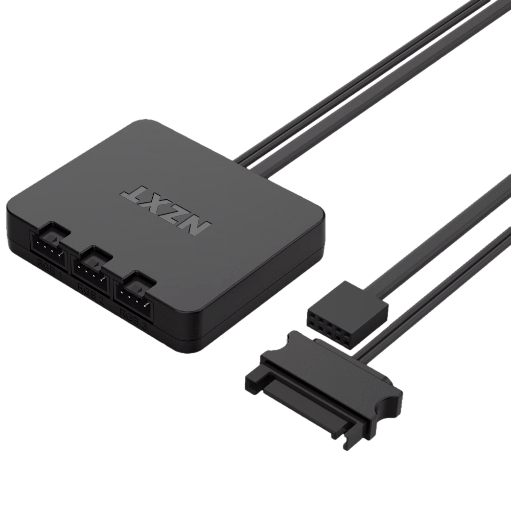 Kit 2 Ventiladores NZXT F140 RGB Duo Twin Pack, 2x140mm Dual-Sided RGB, RGB Controller, 20 Individually Addressable LEDs, Balanced Airflow and Static Pressure, Fluid Dynamic Bearing, PWM, Blanco, RF-D14DF-W1 - Image 3