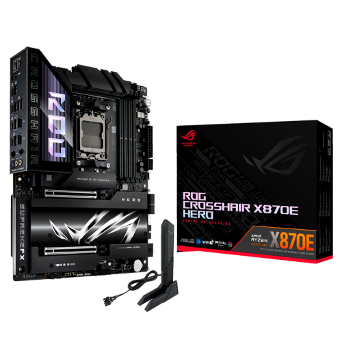Tarjeta Madre ASUS ATX ROG CROSSHAIR X870E HERO, AM5, AMD X870E, HDMI, Up To 192GB DDR5, ROG CROSSHAIR X870E HERO