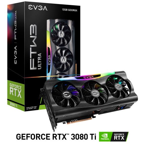 Tarjeta de Video Nvidia GeForce RTX 3080 TI, EVGA FTW3 ULTRA GAMING, 12G-P5-3967-KR, 3 AÑOS DE GARANTIA