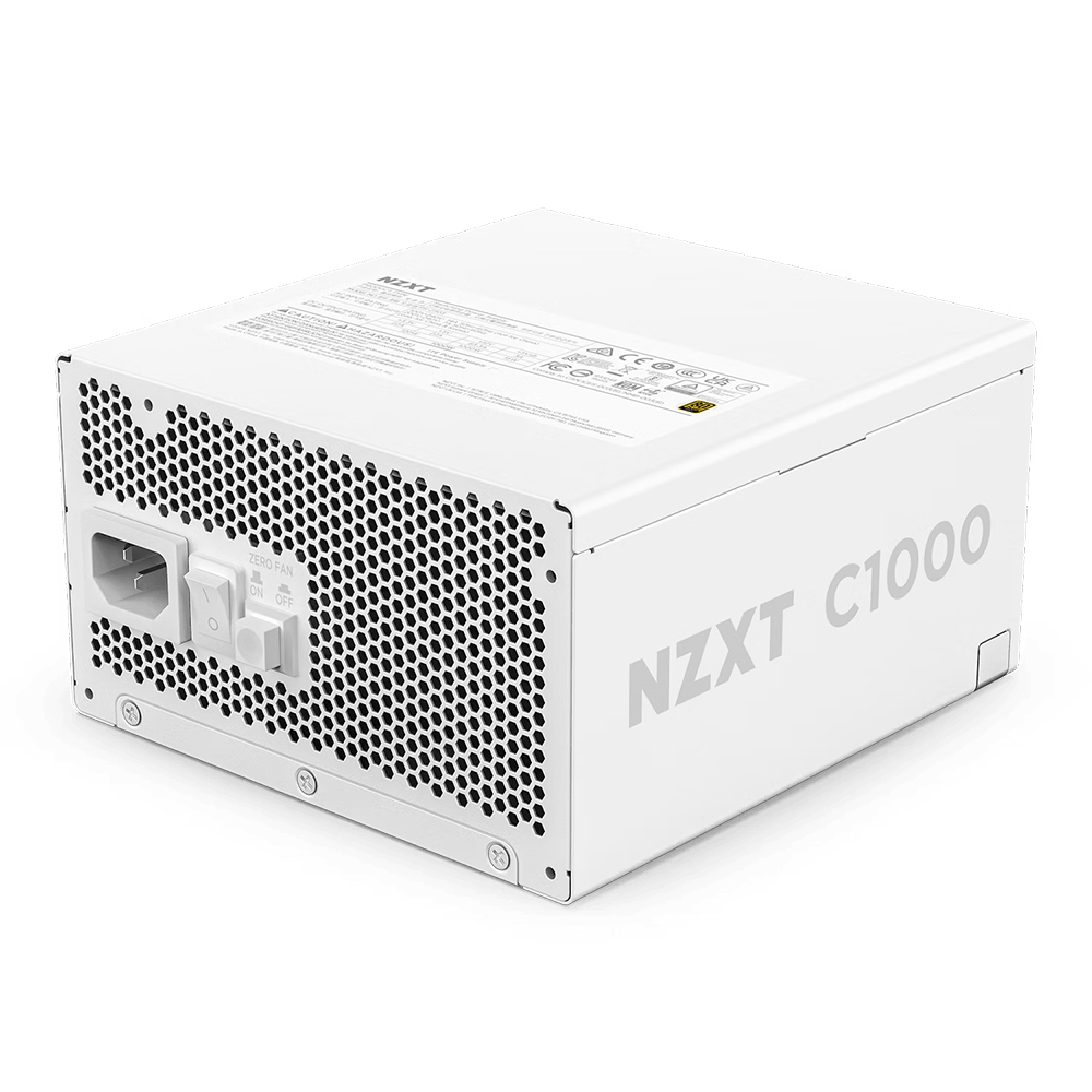 Fuente De Poder NZXT C1000, ATX 3.1, 1000W 80+ Gold, 40 Series Ready, Totalmente Modular, Listo para RTX serie 50, Blanco, PA-0G2BW-US - Image 2