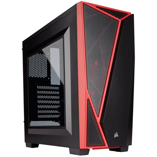 Gabinete Corsair Carbide Spec-04 Black-Red, ATX, USB 3.0, Audio HD, CC-9011107-WW