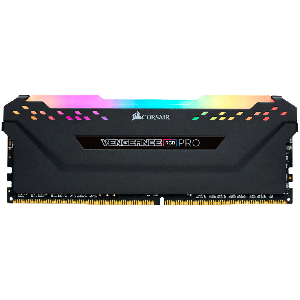 Memoria RAM DDR4 8GB 3200MHz Corsair Vengeance RGB PRO, 1 Modulo, Negro, CMW8GX4M1Z3200C16 /MAX. 1 X CLIENTE