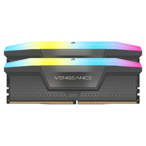 Kit Memoria RAM Corsair Vengeance RGB DDR5, 5200MHz, 64GB (2x32GB), CL40, Gris, CMH64GX5M2B5200Z40K /MAX. 1 X CLIENTE