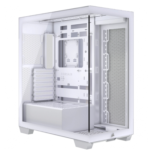 Gabinete Corsair Icue Link 3500X, Midi-Tower, Mini-ITX/Micro-ATX/ATX/E-ATX, USB 3.2, Sin Fuente, Sin Ventiladores, Blanco, CC-9011277-WW