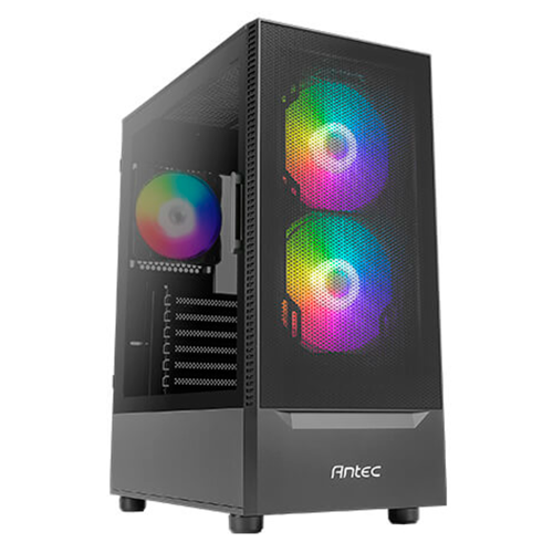 Gabinete Antec NX410 V2, Media Torre, Cristal Templado, Incluye 3 Ventiladores, Negro, NX410 V2