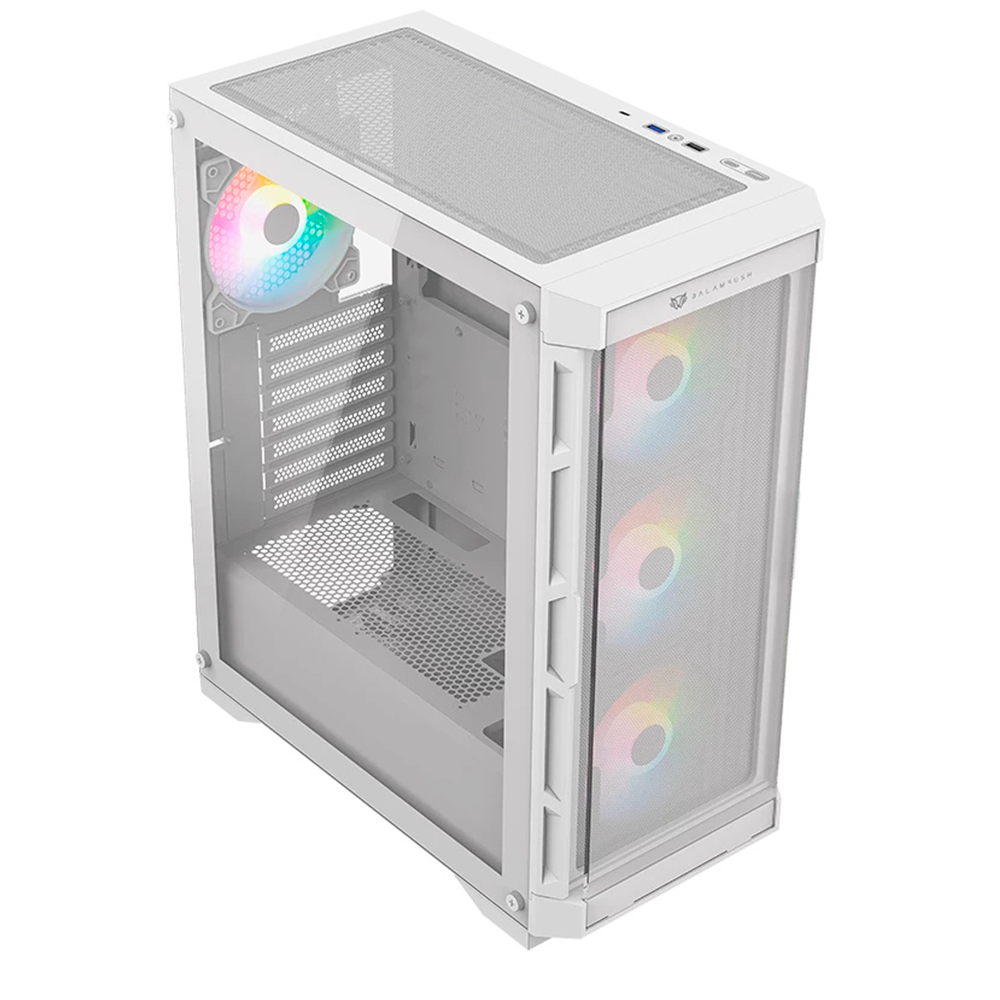 Gabinete Balam Rush Carbono Twin Mate 5000, Midi-Tower, ATX/Micro-ATX/Mini-ITX, USB 3.0/2.0, Sin Fuente, 4 Ventiladores RGB Instalados, Blanco, BR-938846 - Image 4
