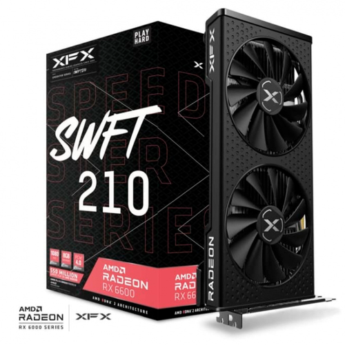 Tarjeta de Video XFX Speedster SWFT 210 AMD Radeon RX 6600 Core, 8GB, 128-bit, GDDR6, PCI Express 4.0, RX-66XL8LFDR