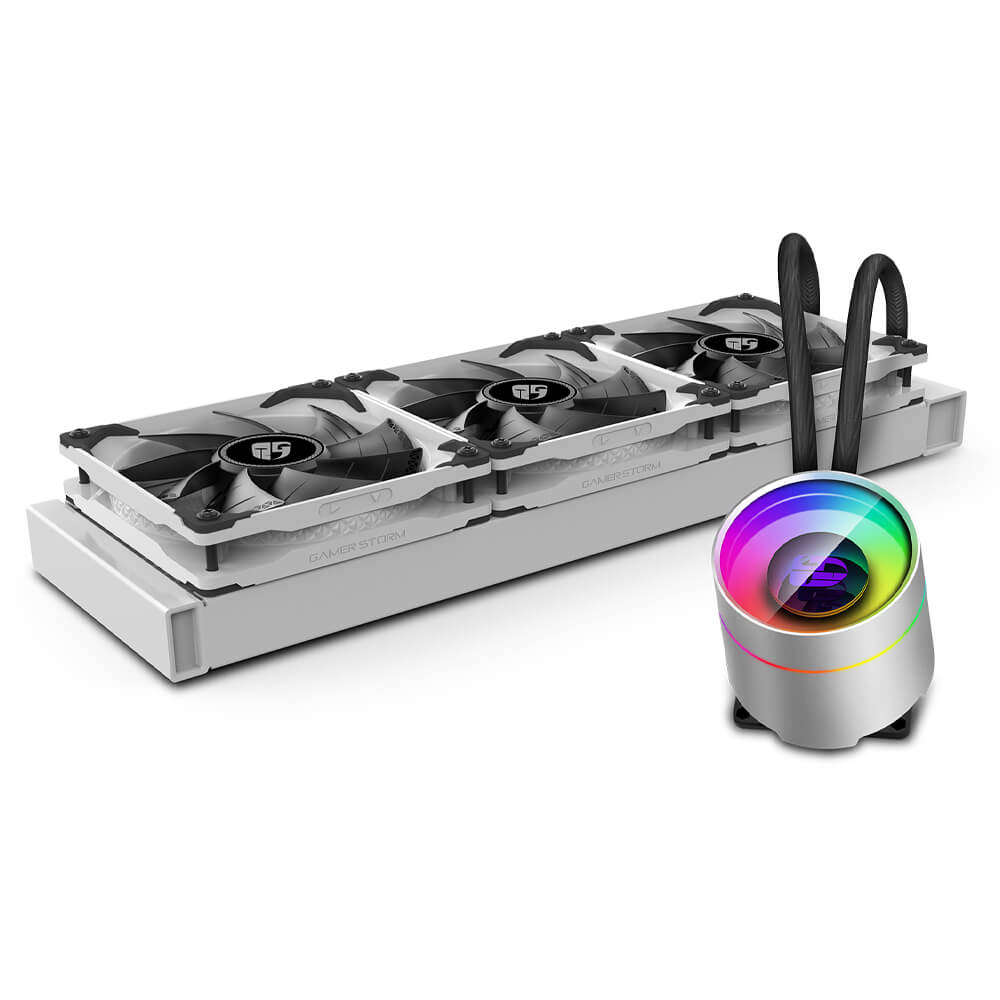 Sistema de Enfriamiento Liquido AIO Deepcool Castle 360EX White RGB - 120mm X3 Intel y Amd (Listo para LGA1200 y TRX4) Aura Sync, RGB Fusión etc., DP-GS-H12W-CSL360EXWH - Image 4