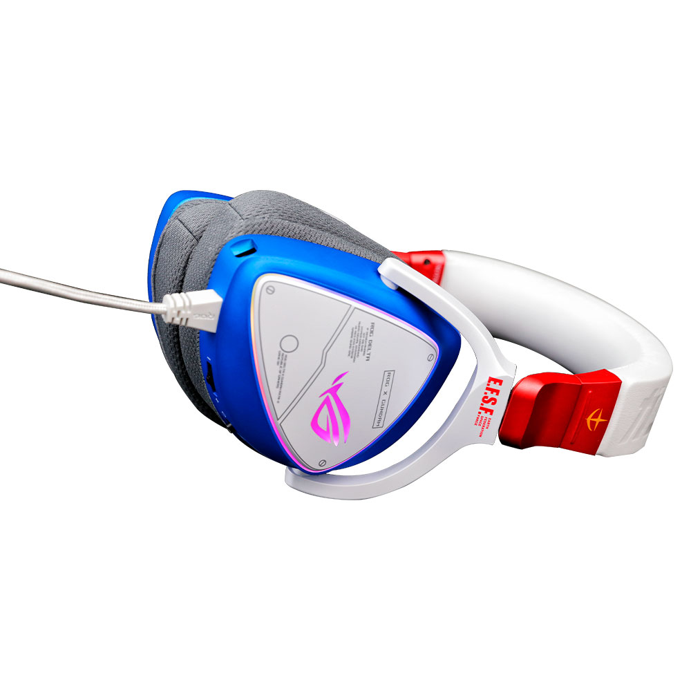 Diadema Gamer Asus ROG DELTA GUNDAM LTD/U, RGB Aura Sync, PC - PS4 - Xbox One - Nintendo Switch - Tablet - Smartphone (Tipo C), 7.1 Canales (solo PC), Quad DAC Hi-Fi ESS - Image 4