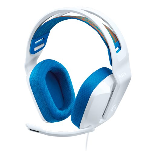 Diadema Gamer Logitech G335 White, Microfono - 981-001017