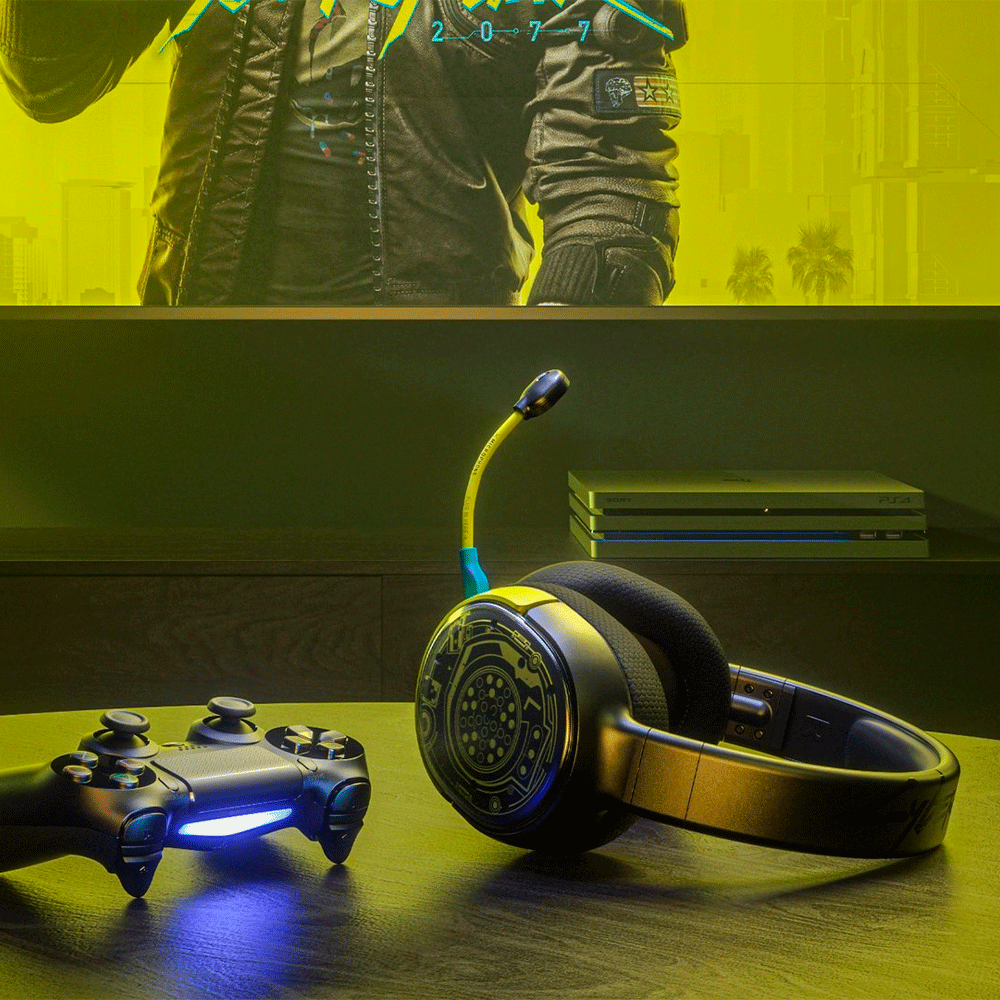 Diadema Steelseries ARCTIS 1 Wireless Cyberpunk Netrunner Edition, Microfono Inalámbrica, PC - PS5/PS4 - XBOX ONE - Switch, 73195/RFB (RECERTIFICADO), 6 Meses de Garantía - Image 5