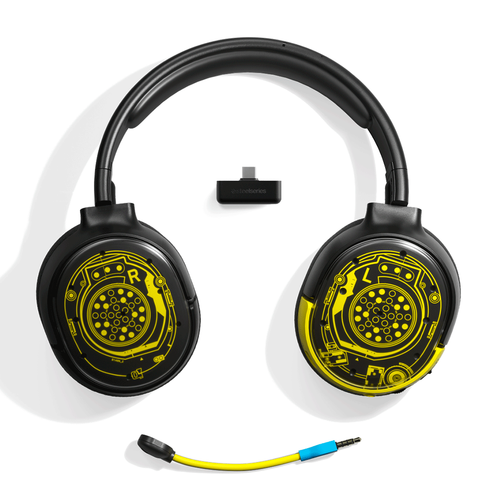 Diadema Steelseries ARCTIS 1 Wireless Cyberpunk Netrunner Edition, Microfono Inalámbrica, PC - PS5/PS4 - XBOX ONE - Switch, 73195/RFB (RECERTIFICADO), 6 Meses de Garantía - Image 2