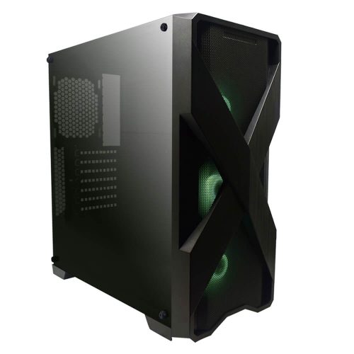 Gabinete Naceb XCASE NA-0605, Cristal Templado, ATX, Negro, Led RGB/ USB 3.0, Audio HD