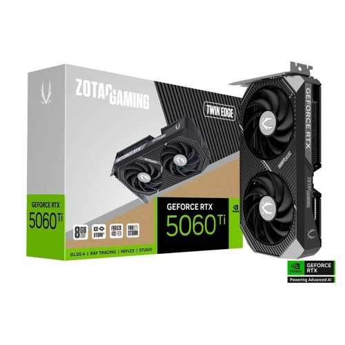 Tarjeta de Video ZOTAC RTX 5060 TI, 8GB, GDDR7, PCI Express 5.0, ZT-B50610E-10M