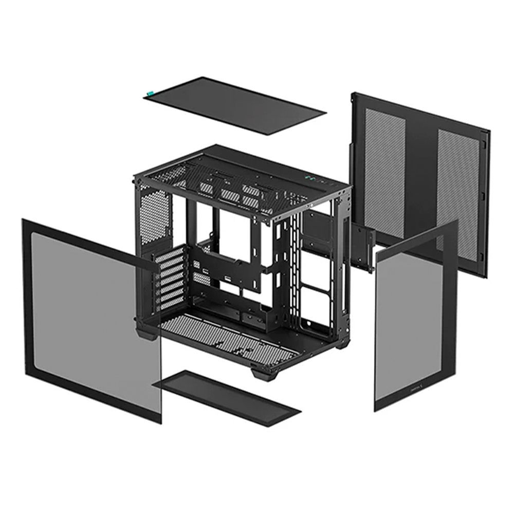 Gabinete Deepcool CG530, Cristal Templado, Mini-ITX/Micro-ATX/ATX, USB 3.0, Sin Fuente, Negro, CG530-BKNDA0-G-1 - Image 4