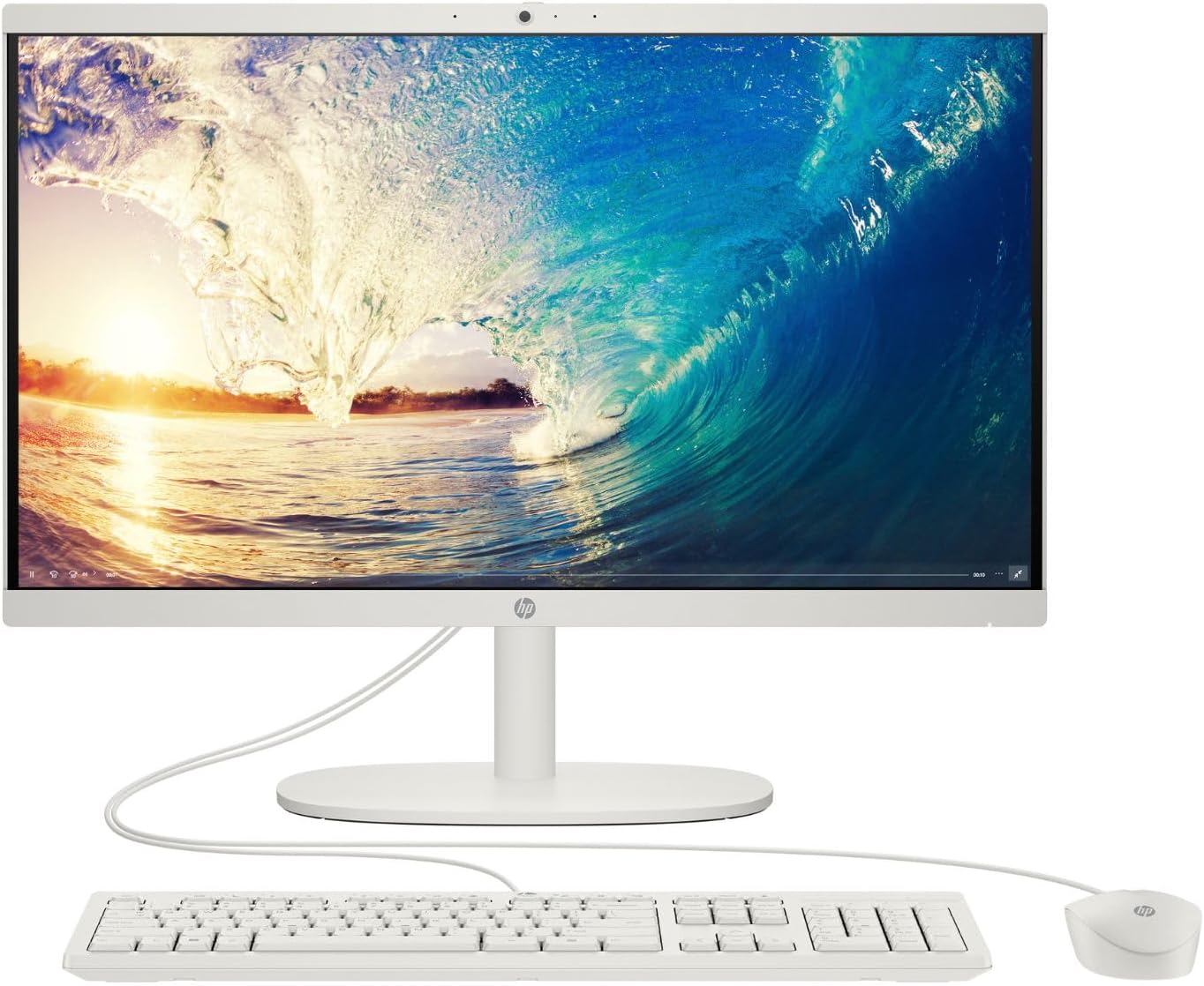 HP All-in-One Desktop 22-DG0006LA 21.45” FHD Intel UHD 8GB DDR4 Software Preinstalado Blanco