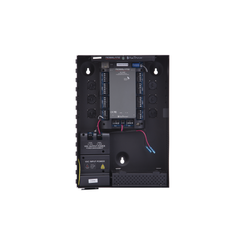 ROSSLARE SECURITY PRODUCTS AC-425IP-BU Controlador de Acceso para 4 Lectoras, Expandible a 4 Lectores Adicionales, 30,000 Tarjetas, 20,000 Eventos, Incluye Gabinete y Fuente de Alimentación, Nueva Generación!