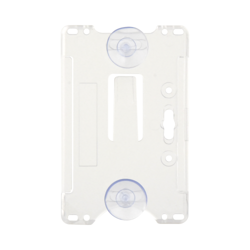 ACCESSPRO ACCESS-HOLDERA Porta tarjeta de plastico ABS, Transparente, Compatible con tarjetas ACCESSCARDEPC, PROCARDX o Formato CR80